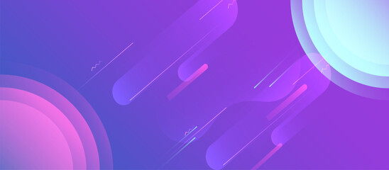 Energetic Abstract Background with Purple Gradient Ovals and Light Trails, Layered Fuchsia and Violet Shapes with Blurred Edges and Diagonal Motion Lines for Futuristic Design Themes