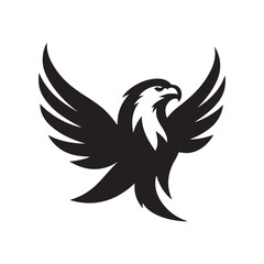 eagle vector silhouette clip art logo design illustration