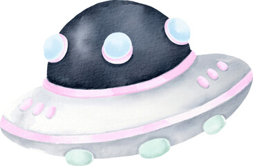 watercolor ufo © Je