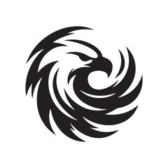 eagle vector silhouette clip art logo design illustration