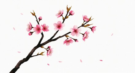 繊細な桜 優美なピンクの花びら 春の光輝く (Sensetuna sakura yuubina pinku no hanabira haru no hikari kagayaku) This translates roughly to: Delicate cherry blossoms, elegant pink petals, spring light shines.. AI Generated