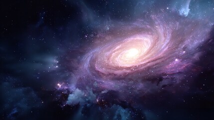 Obraz premium Deep Space Majesty A Cosmic Dance of Light and Nebula in the Universe Galaxy Exploration Beauty 100