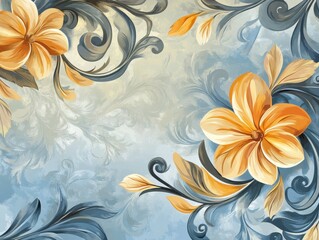 flawless visual of premium vector background with element floral