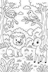 Animal World Coloring Pack for Kids 