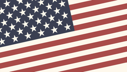 Obraz premium Waving American flag background with stars and stripes, a patriotic symbol of the United States