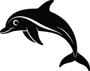 Fototapeta premium dolphin on white background.eps