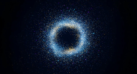 Abstract circle particles design
