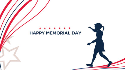 memorial day, soldier silhouette, american flag, stars, patriotic, red white and blue, honoring veterans, honoring those who serve, military commemoration
