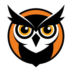 Obraz premium owl face vector