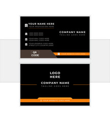 Corporate Modern and Creative Business card and editable vector graphic design. horizontal simple clean business or visiting card. best for print items. editable vector illustration.

