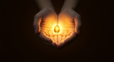 Golden cracked egg in hands, magical glowing light, fantasy artifact, precious item, gift idea