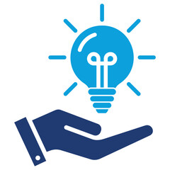 Idea Flat Blue Icon