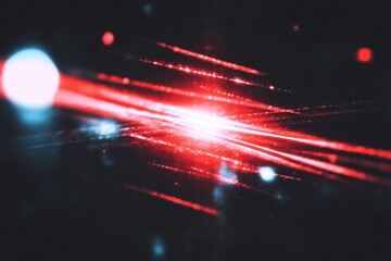 Abstract red streaks and glowing lights dynamic and futuristic background