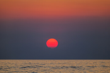 Sunset over Adriatic Sea