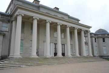 Shugborough, Staffordshire, England – February 24, 2024: Neoclassical mansion showcasing...