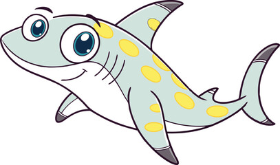 Hammerhead Shark Illustration for Marine and Wildlife Designs. High Quality Hammerhead Shark for Ocean and Nature Projects. Unique Hammerhead Shark Artwork for Digital and Print Media