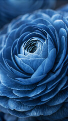 Fototapeta premium blue rose macro