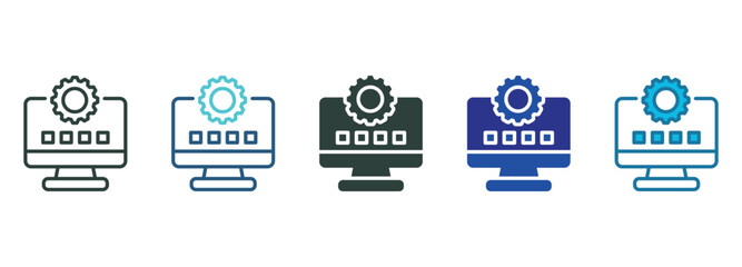 Application Icon Set Multiple Style Of