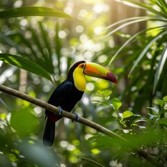 Fototapeta premium toucan on a branch