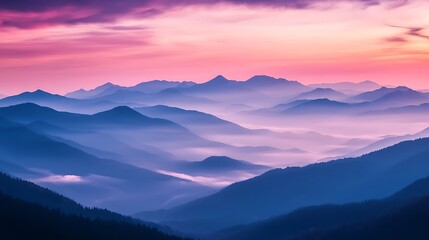 Fototapeta premium sunrise in the mountains