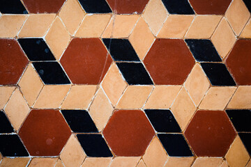 Geometric ceramic tile pattern
