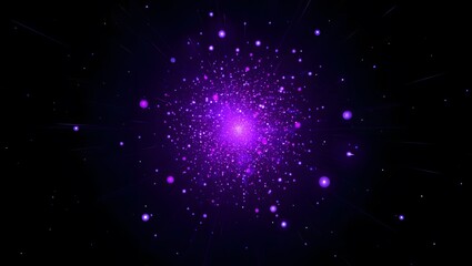 3D Vibrant Nebula in Deep Space