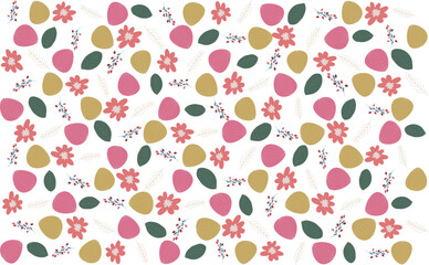 Seamless floral pattern with elegant hand-drawn flowers, ideal for fabric, wallpaper, and packagin