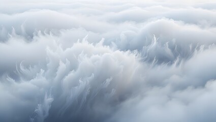 3D Wispy Cloudscape in Soft Light