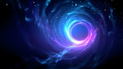 3D Vibrant Nebula in Deep Space