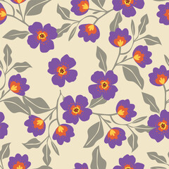 seamless pattern with flowers