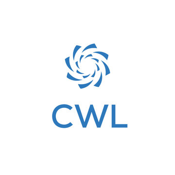 CWL logo design on white  background.