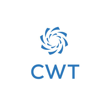 CWT logo design on white  background.