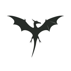 Pterodactyl Flying With Wings Spread © MA