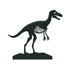 Dinosaur Skeleton Inside Museum Display