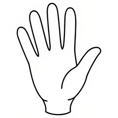 Obraz premium hand in a white background