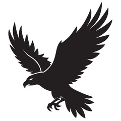 Flying Eagle Silhouette Vector