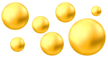 Oil bubble isolated on white background.