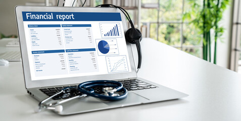 Business data dashboard provide business intelligence analytic for marketing strategy planning...
