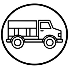 Fototapeta premium truck icon vector illustration