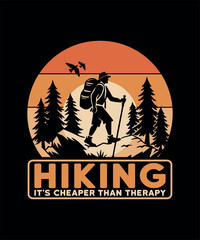 Hiking T-shirt Design