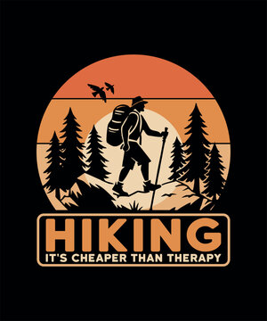 Hiking T-shirt Design