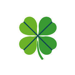 Four Leaf Clover Graphic-Lucky Shamrock Illustration-St Patricks Day Symbol-Irish Culture Icon-Green Clover for Good Fortune-Nature Inspired Design-Luck and Prosperity