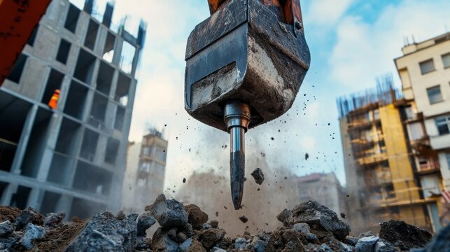 Drilling hammer for construction.