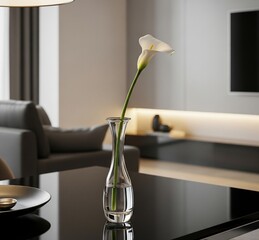 minimalist flower vase on the table