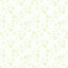 Cute vector floral seamless pattern. Colorful flowers background. Trendy repeat texture for fashion print, wallpaper or fabric.