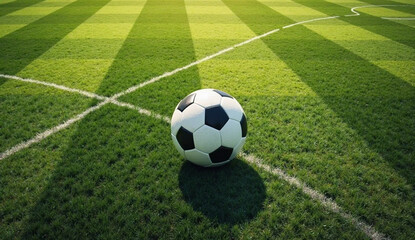 soccer ball on green grass