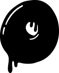 Dripping Font Letter O