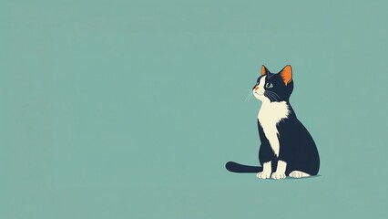cat on white background