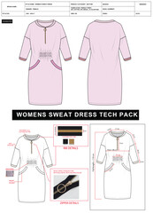 WOMENS SWEATdress tech pack