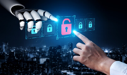 AI system identifies potential data vulnerabilities and alerts for breaches, improving proactive...